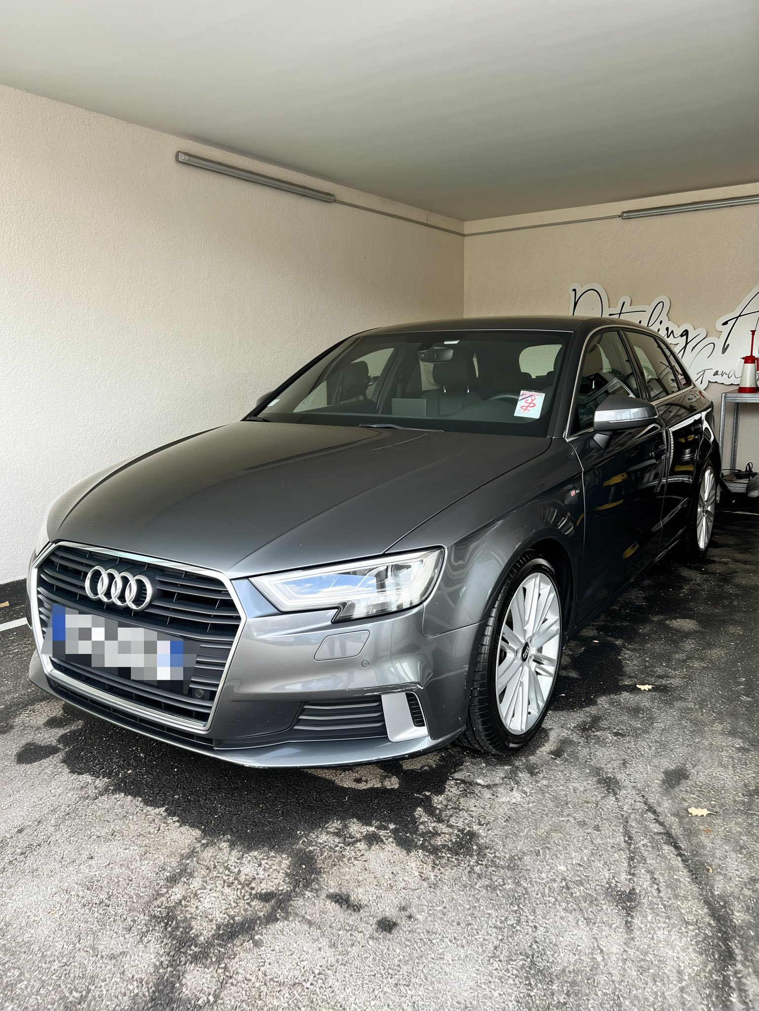 Audi A3 grise après detailing